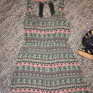 Aztec Print Dress